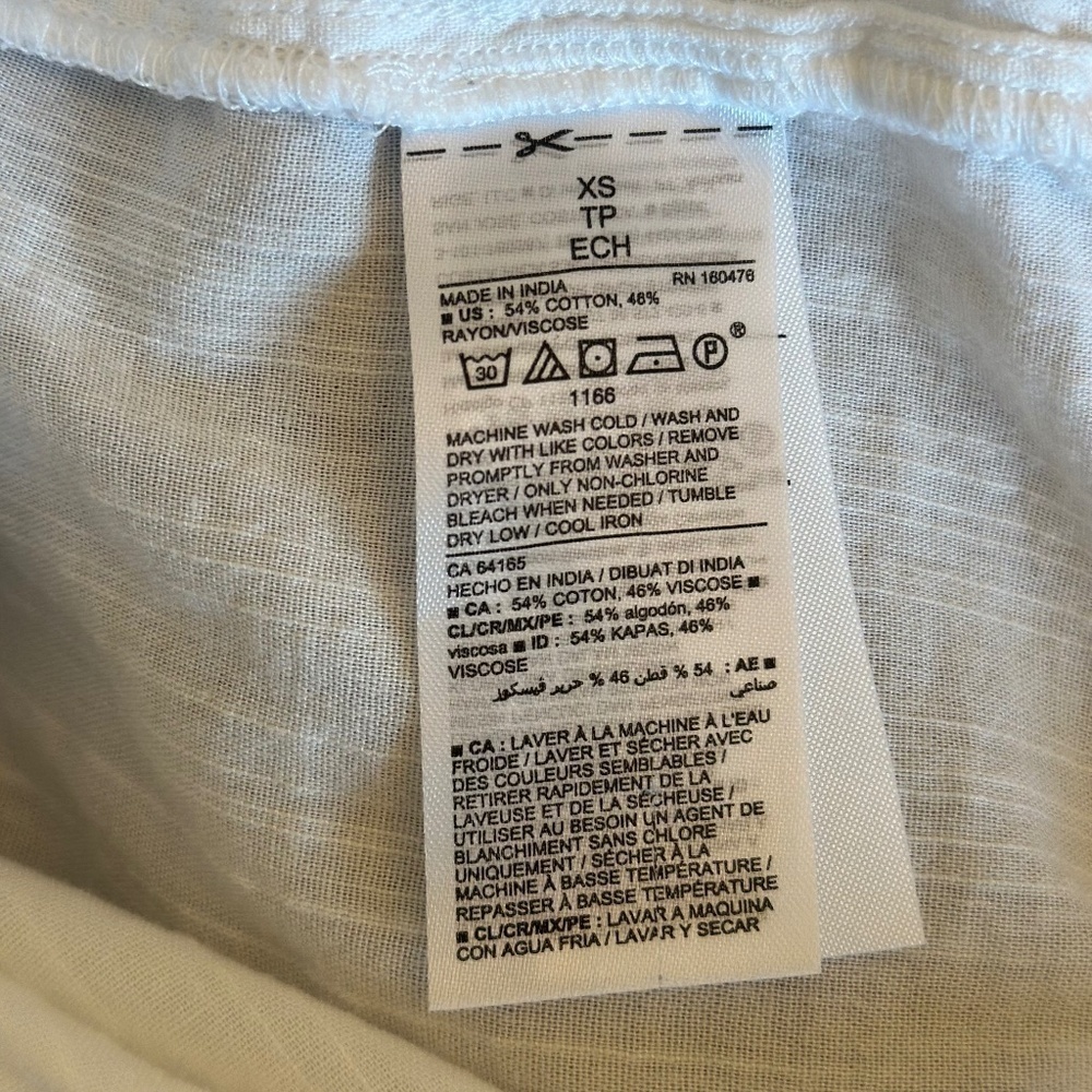 Old Navy Lightweight Popover Women's White Tunic Size XS - Picture 11 of 11